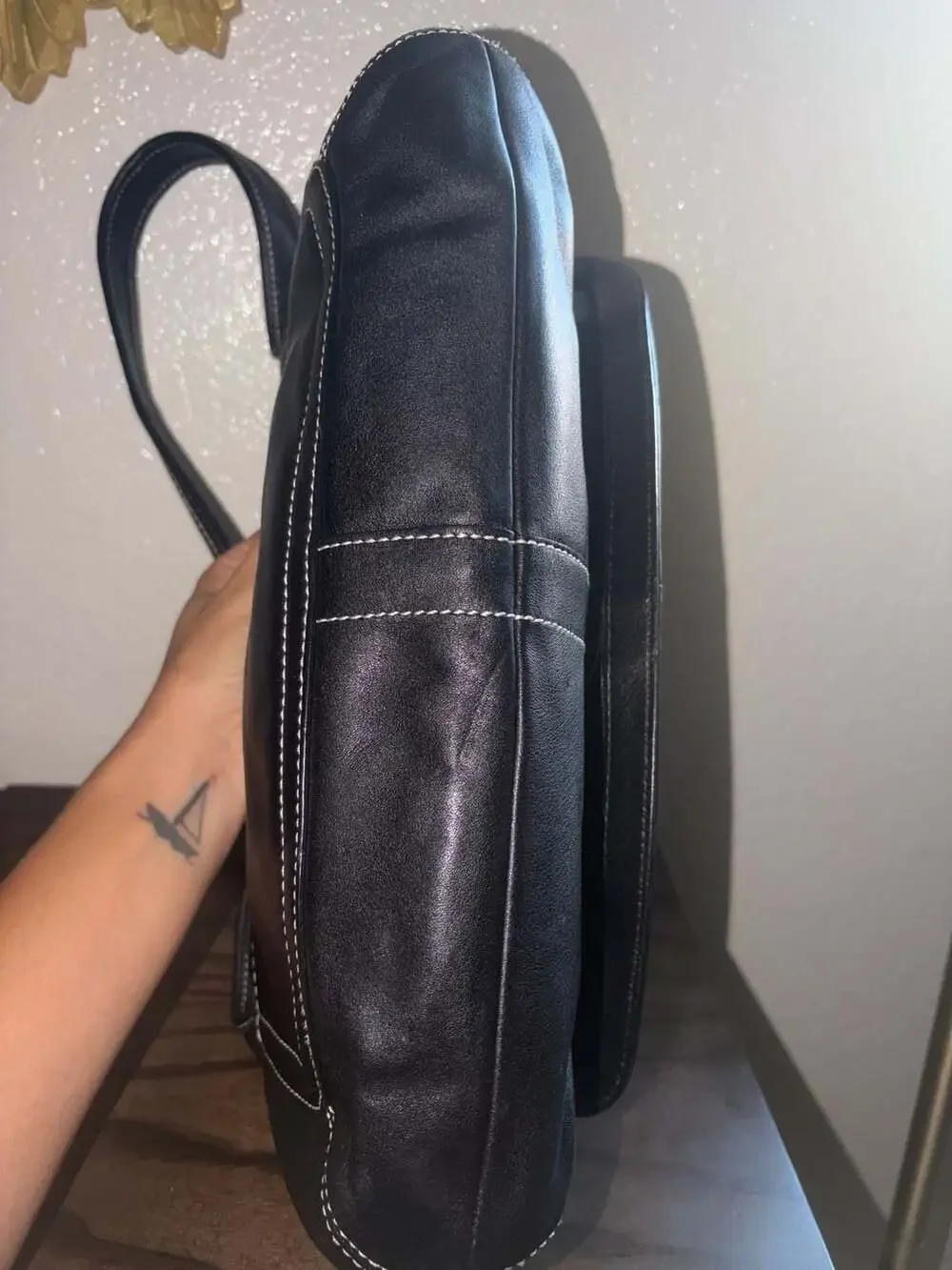 Coach Black Ergo Flap Leather Shoulder Bag